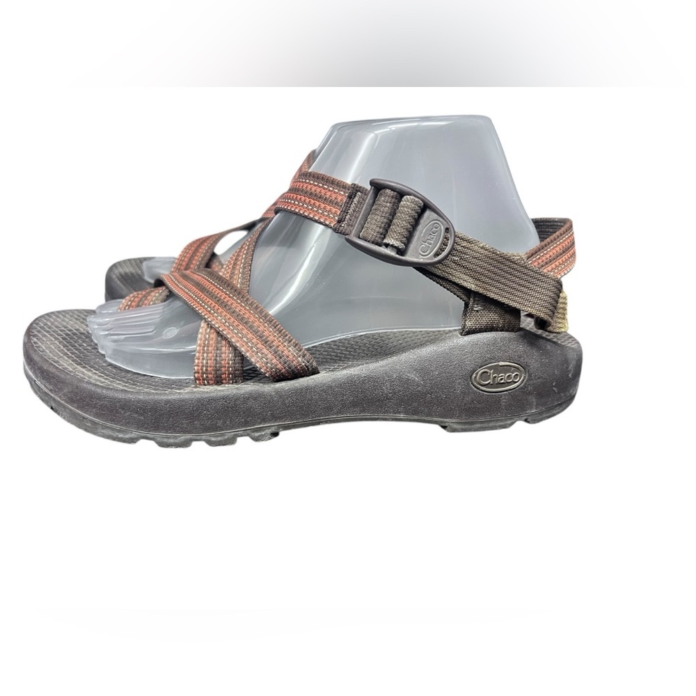 Chaco Z2 Classic Men's Hiking Outdoor Sandal Vibram Sole Brown Orange Size 8 - Picture 2 of 6